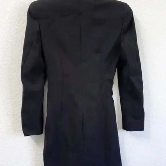 Zara Womens Limited Edition Black Blazer Mini Dress Sz Small - Picture 7 of 7